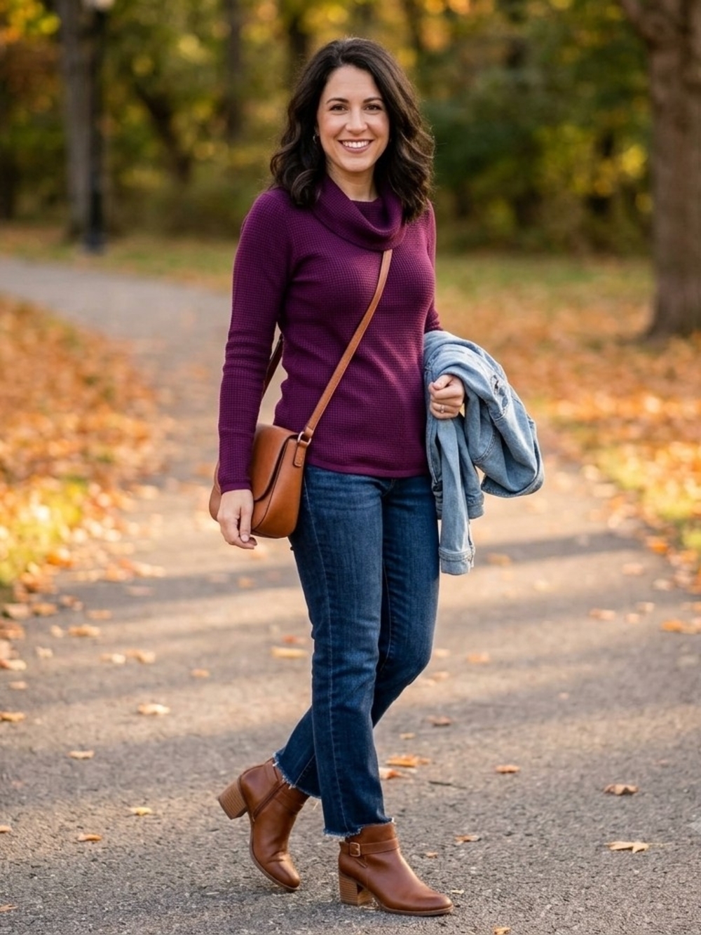 NWT Talbots Ribbed Super Soft Cowl Neck Sweater In Deep Plum Size PM